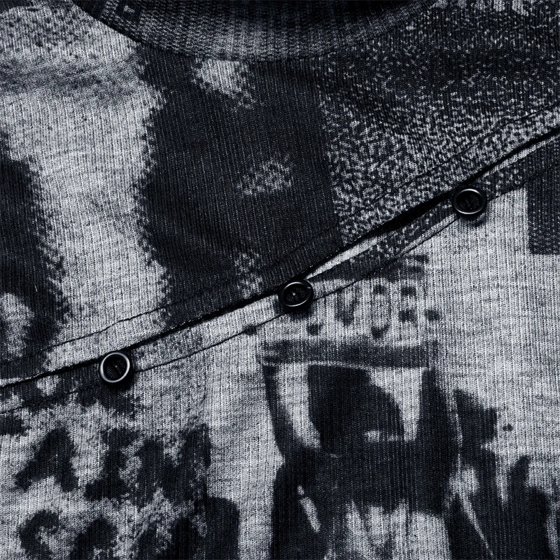 Женская футболка в стиле Панк RAVE повседневный облегающий топ панк с разрезом