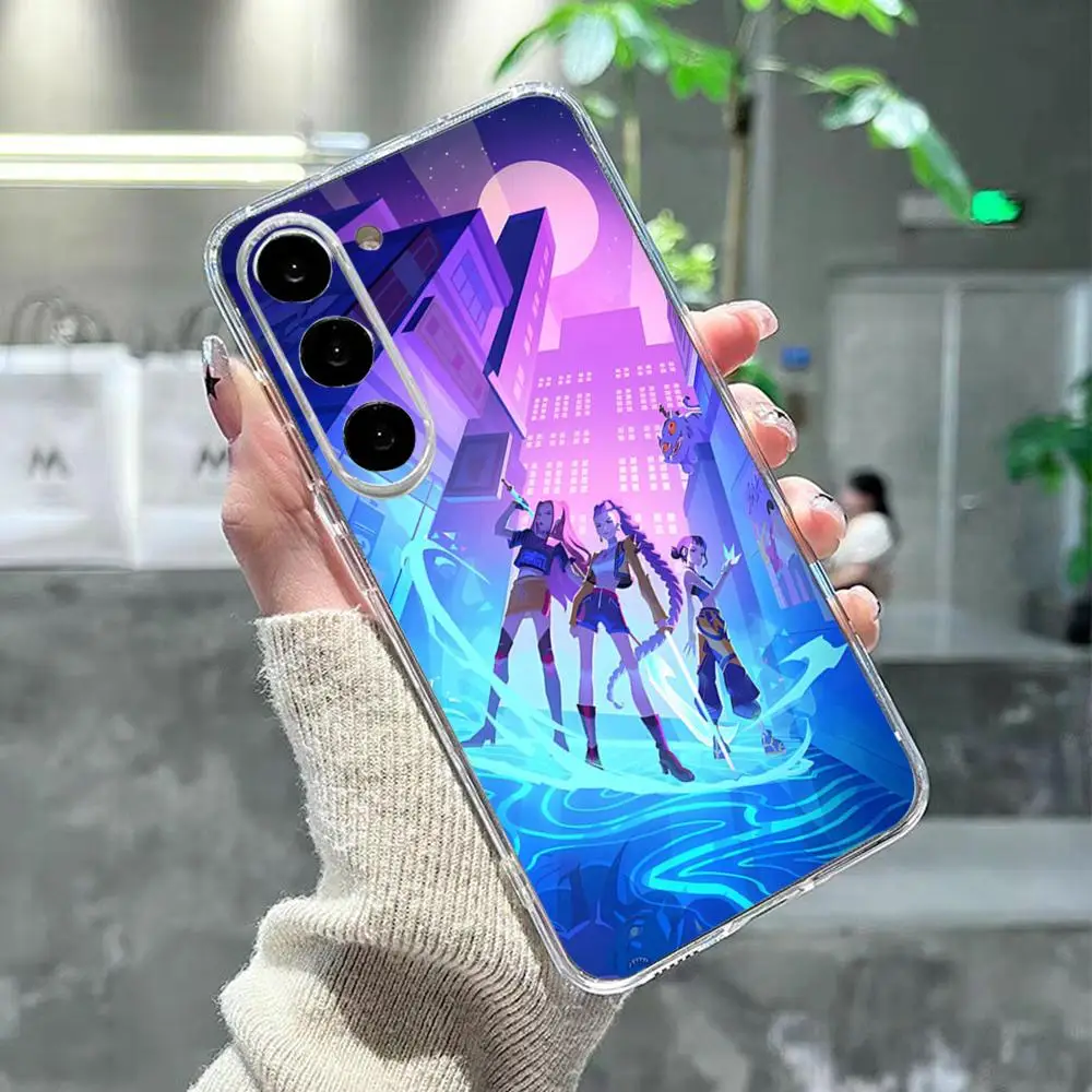 Фото Чехол для телефона KPop D-Demon H-Hunters для Samsung S26 S25 S24 Ultra S23 Fe S22 S20 S21 Plus Plus 5G Fe, прозрачный чехол №3