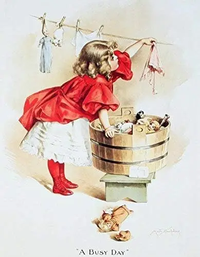 Poster Discount Ivory SOAP Girl Vintage Metal Sign Laundry Art Tin Dolls 8X12