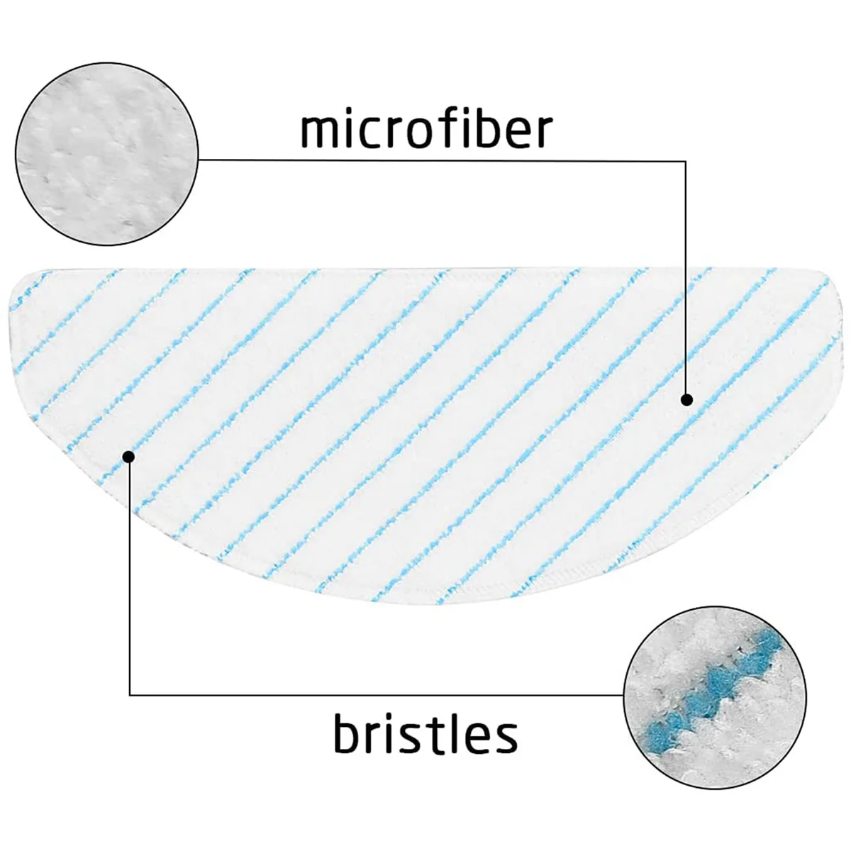 50Pcs Disposable Strong Rag Mop Cloths Pads for Ecovacs Deebot OZMO T8 AIVI Max T9 AIVI+ Vacuum Cleaner Parts