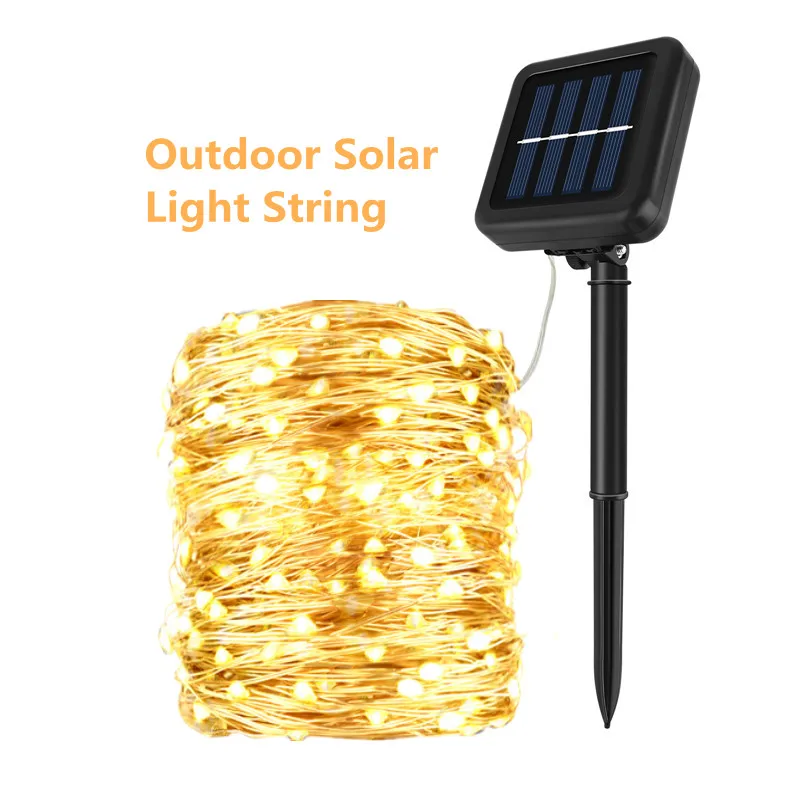 

Fairy Solar String Lights 300/50 LED Waterproof Outdoor Street Garland Solar Power Lamp Festoon Christmas Party for Garden Decor