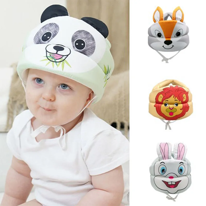 

Toddler Baby Safety Helmet Adjustable Kids Head Protection Hats For Walking Crawling Infant Girls Boys Learn To Walk Crash Caps