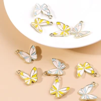 10pcs spring summer lovely butterfly charms kwaii insect flying butterfly pendants for diy jewelry making women jewelry