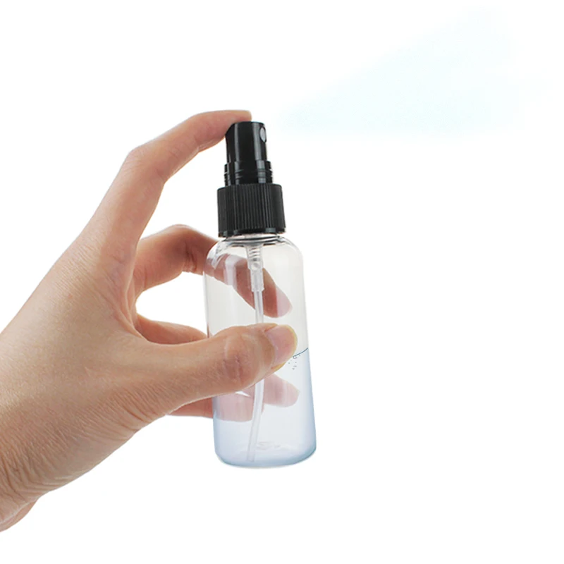 

30pcs 50ml 200ml Cylinder Mist Spray Bottle Plastic Cosmetic Bottles makeup Tools Sprayer Dispenser Refillable Bottles Travel