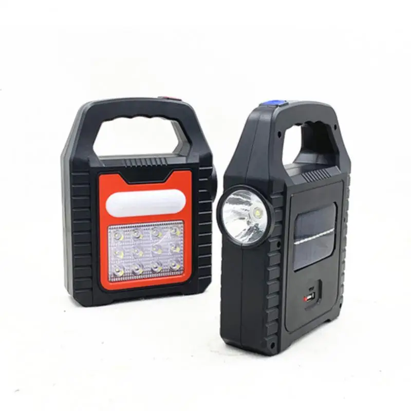 

Strong Inspection Lamp 3 Gears Led Camping Headlight Cob Outdoor Searchlight Riding Lantern Long-range Shot Pendant Lamp Solar