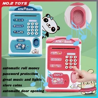 electronic cash box piggy bank childrens password safe smart fingerprint piggy bank automatic banking childrens gift money box