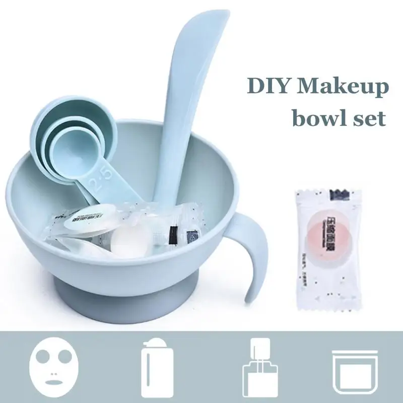 

Sdotter Facemask Mixing Tools Kits Makeup Bowl Set Silicone Bar Rod Spoon Gauge DIY Mask Granule Combination Set
