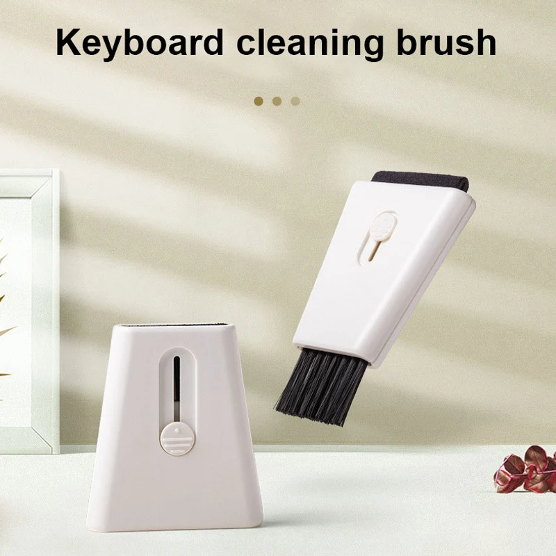 

Multi Mini Clean Brush Computer Monitor Keyboard Clean Brush With Screen Wipe Retractable Double Head Laptop Phone Screen Duster