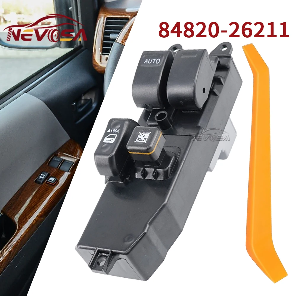 

Для Toyota Hiace 2006-2014 8482026211-84820 LHD переднее левое питание автоматический переключатель стекла автомобильные запчасти аксессуары 14 контактов