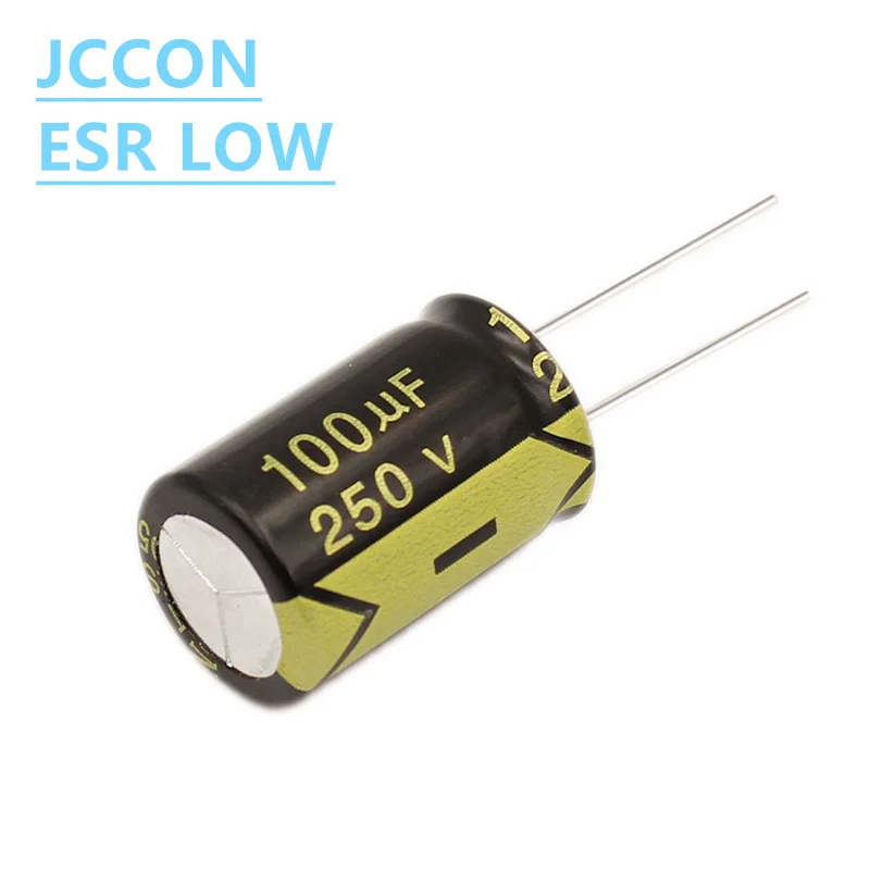 3 шт. алюминиевый электролитический конденсатор JCCON 250 в 100 мкФ 16x25 высокочастотные