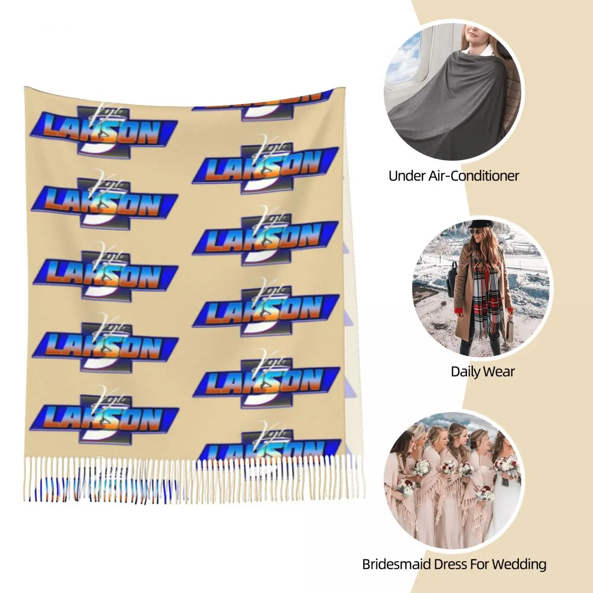 5 шарфов с кисточками для женщин мягкие теплые шали и палантины длинная