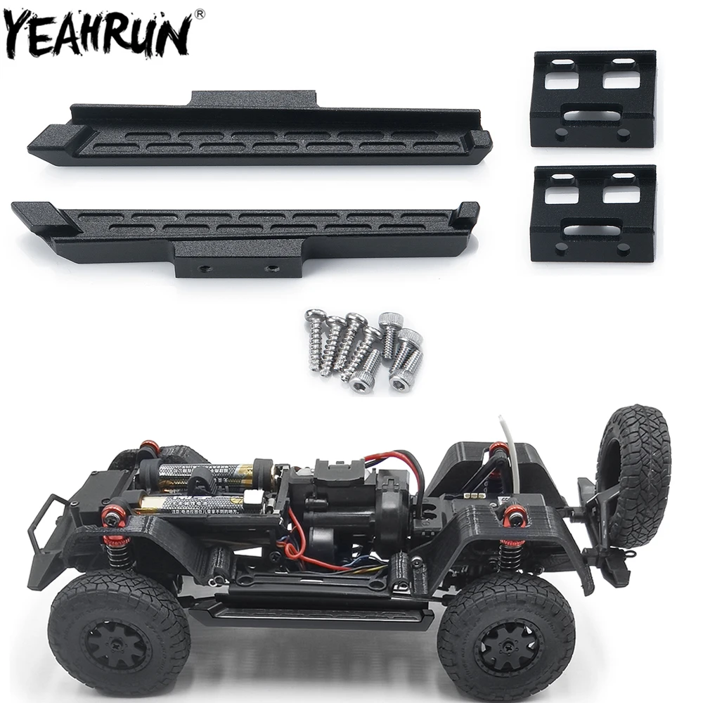 YEAHRUN-Pedal de Metal antideslizante para coche, accesorio para Kyosho mini-z 4x4 Jeep Wrangler Unlimited Rubicon RC Crawler, 2 piezas, 1/24