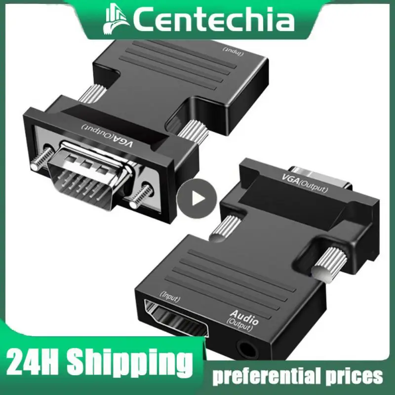 

Vga To HDMI-compatible 1080p HDMI-compatible 1080p Hd Adapter Converter For Pc Laptop Video Audio Converter HDMI-compatible