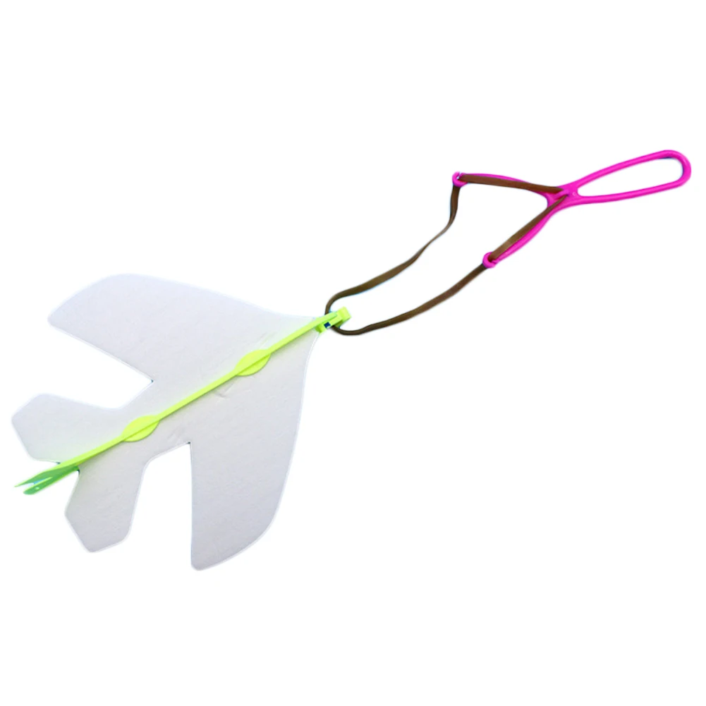 

Flying Glider Planes Elastic Rubber Band Powered Flying Plane Airplane Luminating Glider Model Toys For Children