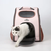 cat backpack transparent small pet cat dog rabbit hamster small animal breathable mesh lightweight pet travel outdoor walking