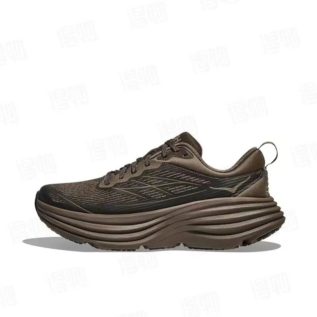 Фото Оригинальные легкие кроссовки Hoka One One Bondi 8 TS для мужчин и женщин, тканевые кроссовки с амортизацией №1