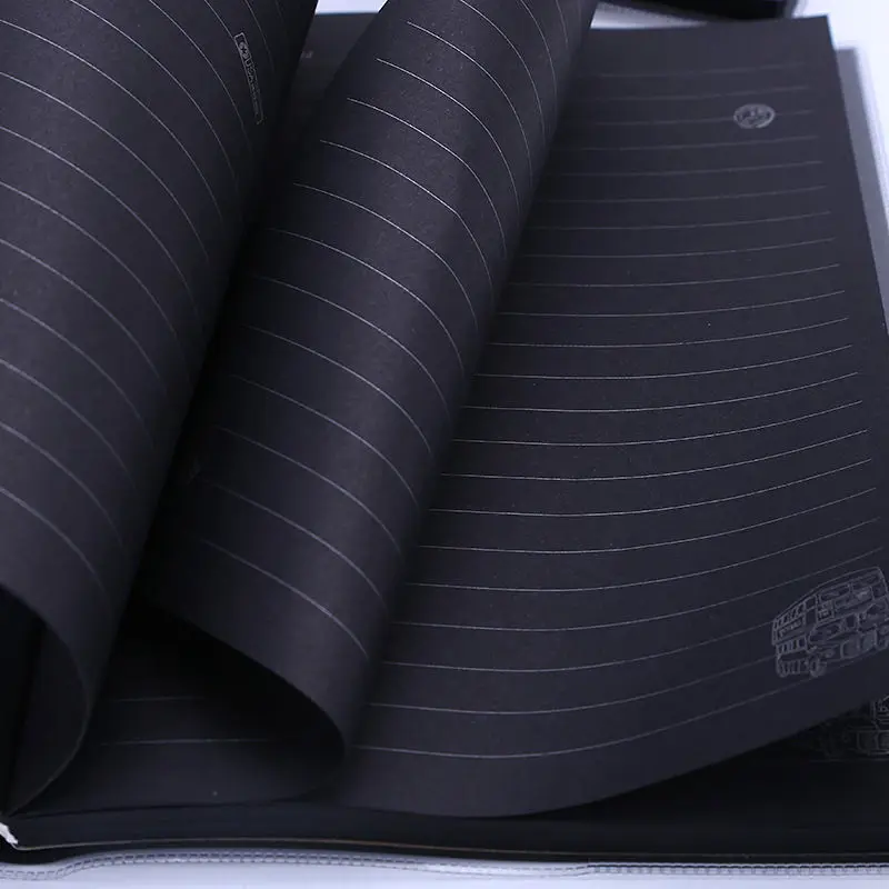 

52 Pages Diary Large Notebook Black Paper Notepad Sketch Graffiti Note Book Drawing Painting Office School Diy Stationery