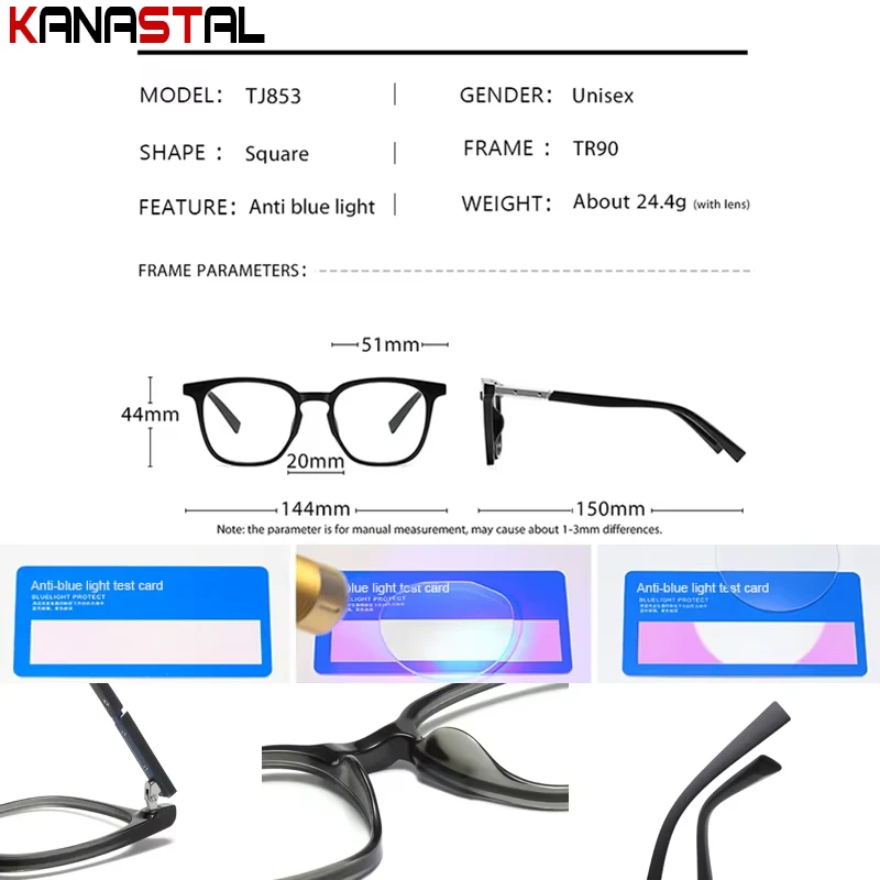 Мужские очки для чтения по рецепту CR39 оптика линзы близорукости женские с