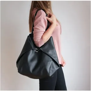 Female Leather Shouder Bags Large Capacity Handbag Laptop Tote Soft Bag For Women Woman Shopper Big 