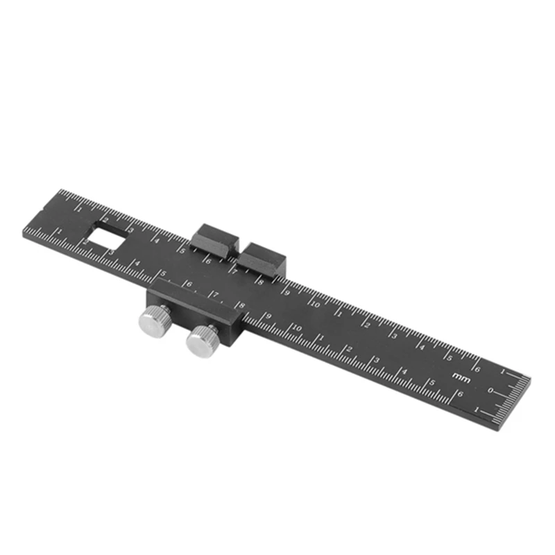 

Ruler Inch Metric T-Marked Ruler T-Rail Ruler Marking Measuring Ruler With Slide Stops