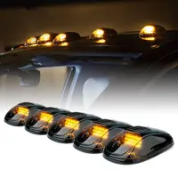 2019 New Smoked 5Pcs 12 LED Cab Roof Running Marker Lights Truck SUV Off Road Set Car decoration light