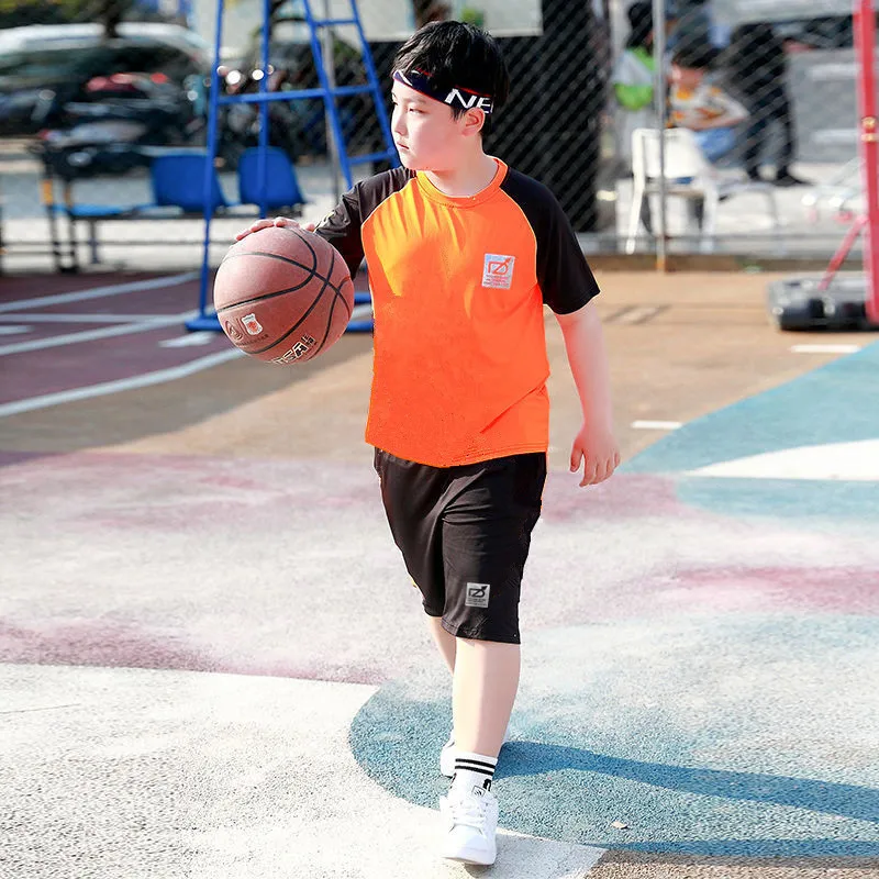Спортивный костюм для мальчиков с коротким рукавом Быстросохнущий Свободный
