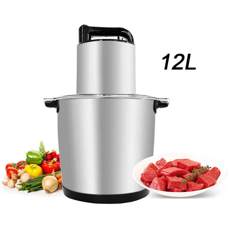

12L Kitchen Meat Chopper Food Grade 304 Stainless Steel Pounder Machine for Yam Fufu Cocoyam Ugali Processor