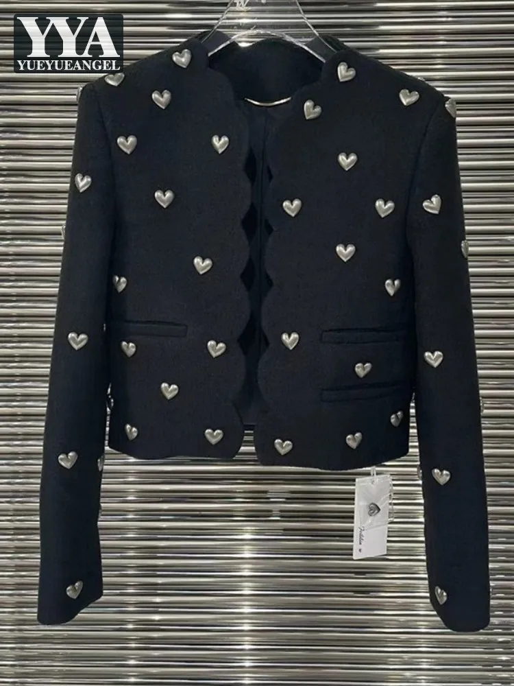 

Fashion Ladies Short Coat Long Sleeve Spring Autumn Casual V-Neck Straight Party Black Cardigan Jacket 2022 New Women Outerwear