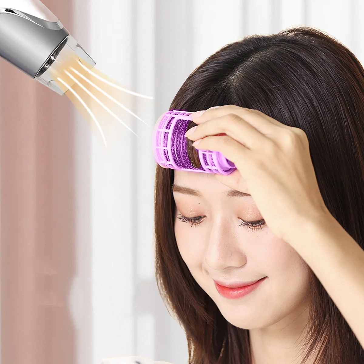 20 шт. зубчатые бигуди объемные ролики для средние штифты щипцы зажим