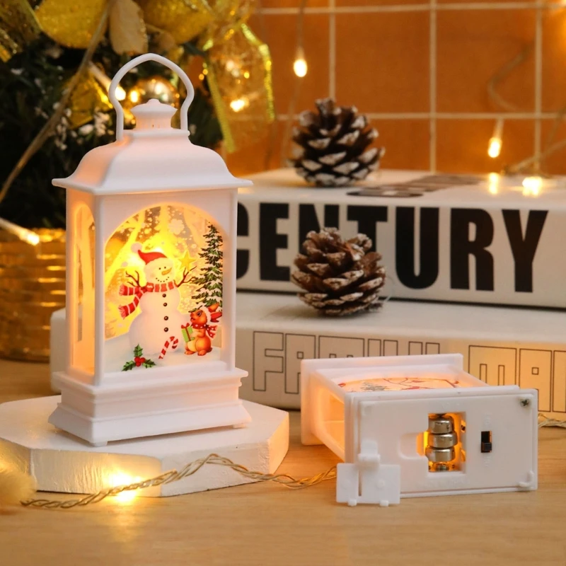 

T5EB Led Lamp Santa Claus Light Hanging Ornaments Home Christmas Decorations