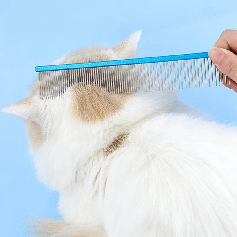 

Colorful Pet Comb Stainless Steel Shedding Dog Grooming Comb 1pcs Hair Remover Cat Dogs Cleaning Brush Cats Pets Accessories