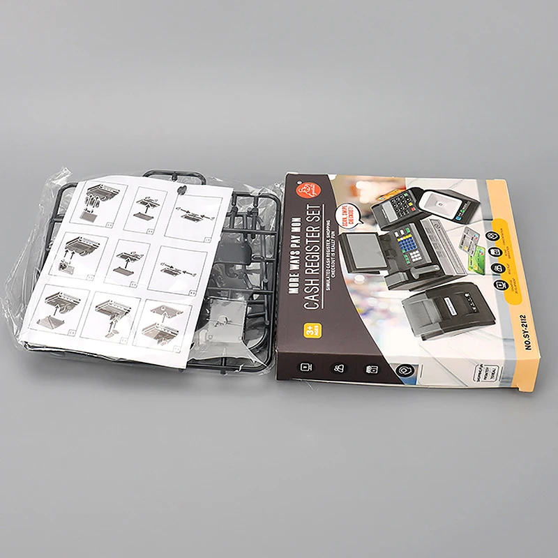 Кукольный дом мини-супермаркет кассовый аппарат машина для карт POS-машина