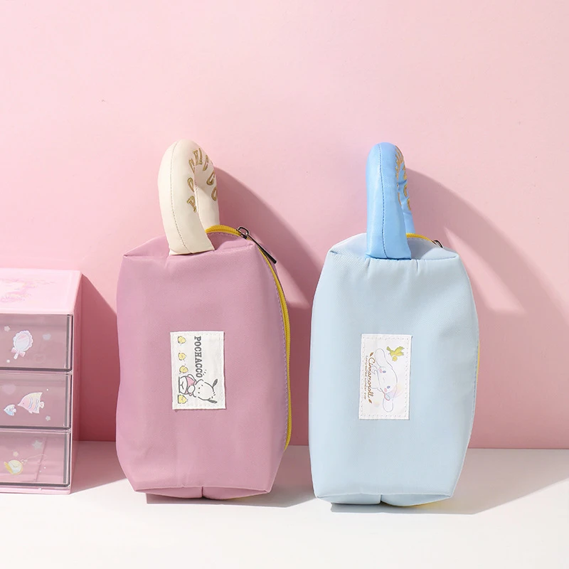 

Квадратная косметичка Sanrios My Melody Cinnamoroll Pachacco, 17 см