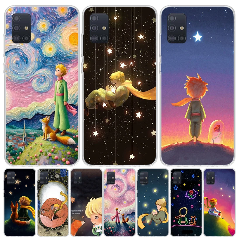 Мультяшный чехол The Little Prince Fox для телефона Samsung Galaxy A51 A41 A31 A21S A21 A71 A50S A40 A30S A20E A10 A70 A6