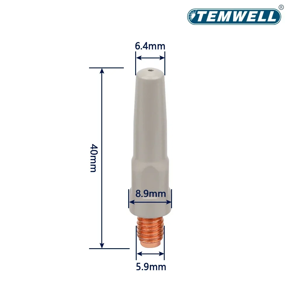 

Сварочные наконечники MIG M6*40мм M8*45мм 0.8/1.0/1.2 мм