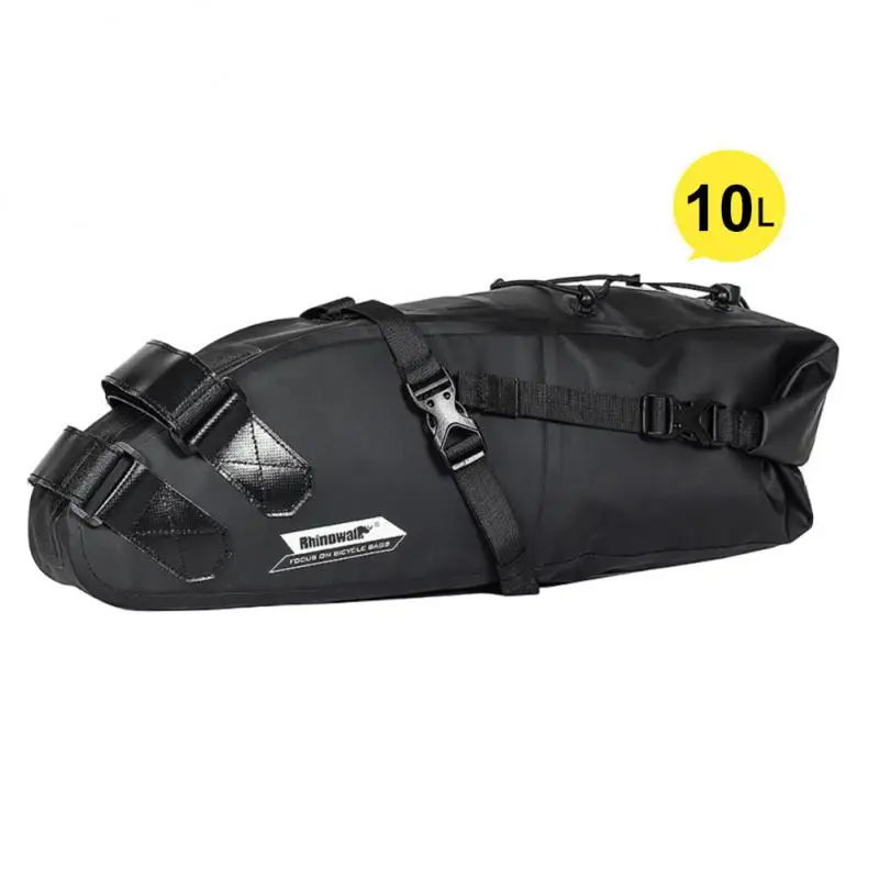 

Portable Riding Equipment Pvc Anti-shaking Bike Package Bicycle Tail Bag Saddle Bag Waterproof Tail Light Hook Hung Bag