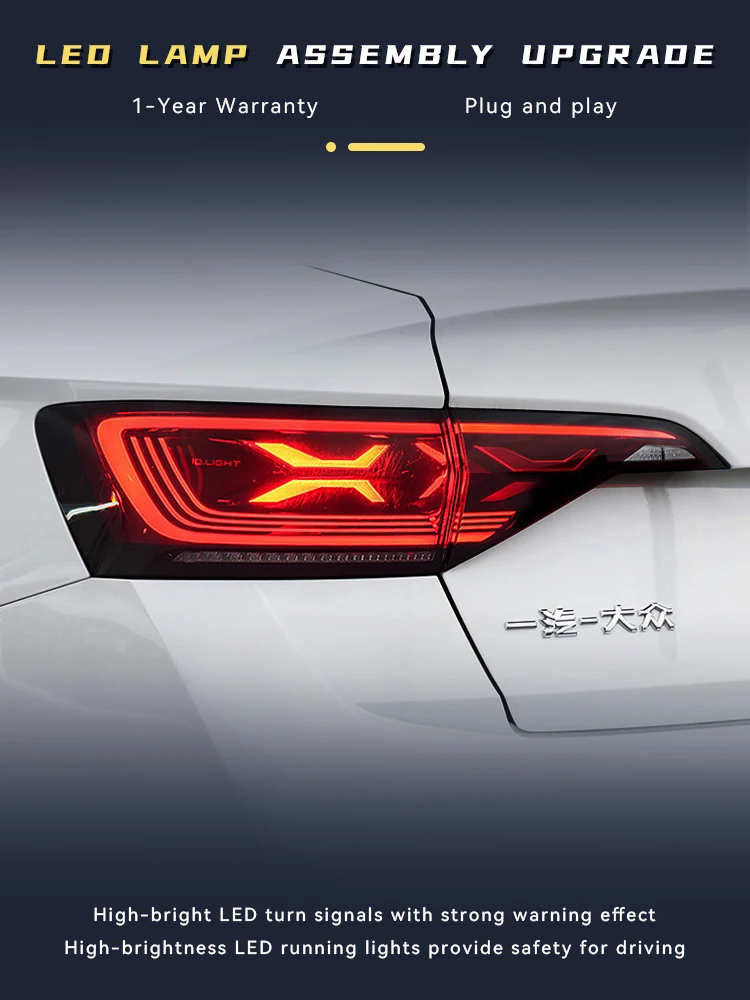 Задние фонари для Volkswagen VW Jetta Sagitar Golf5 2019-2022 задний фонарь DRL светодиодные лампы