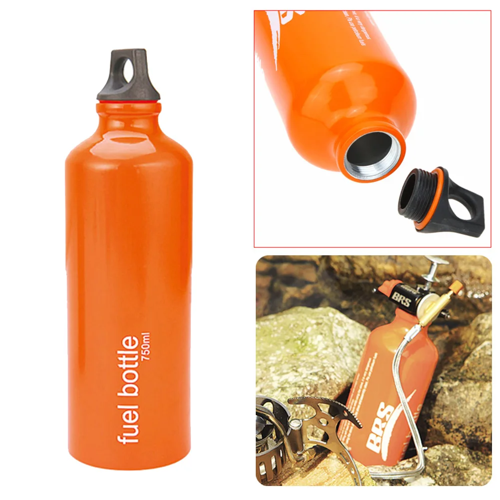 

Canister Oil Fuel Bottle 25*7.3*7.3cm Aluminum Alloy Camping Supplies Looped Seal Topper For Outdoor Picnic Camping