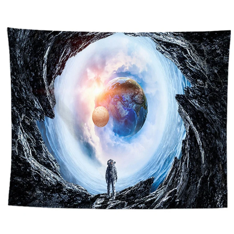

Настенный гобелен с изображением космоса, астронавта, звездного искусства