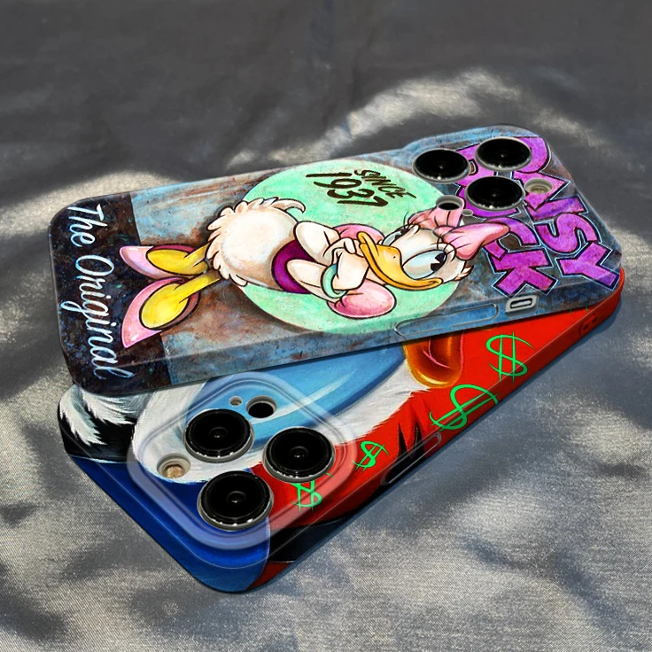 

Disney Cartoon donald duck Phone Case For iPhone 14 13 12 Mini 11 Pro Max X XR XS MAX SE 2020 8 7 Feilin silky feel Cover