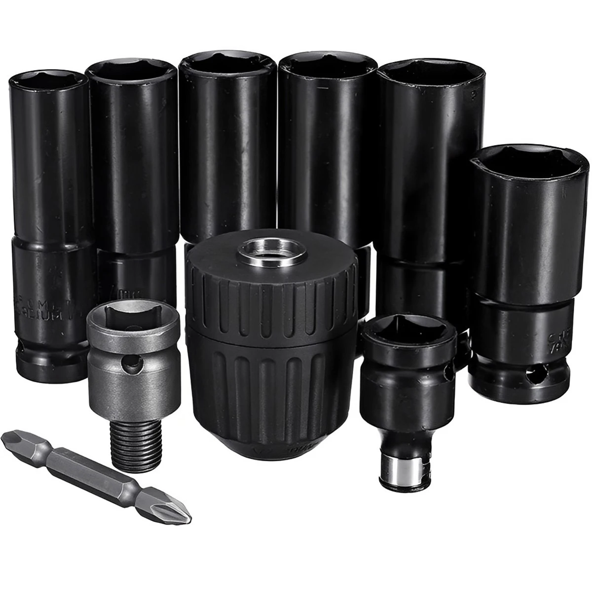 

13Pcs Electric Impact Wrench Hexs Socket Head Kit Drill Chuck Drive Adapter SET for Electric Drill Wrench Screwdrivers