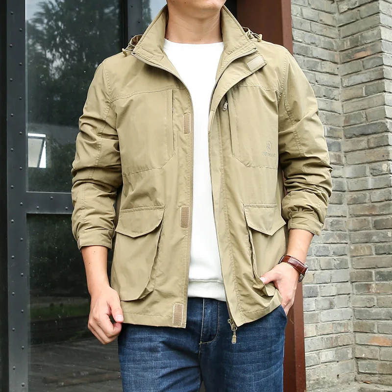 

2023 Men's Casual vintage Outdoor jackets outerwear comfortable Male coats
