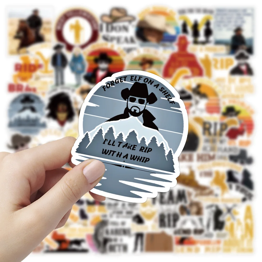 

50pcs Yellowstone Stickers Tv Show Decal Car Luggage Laptop Skateboard Motorcycle Bicycle Phone Helmet Sticker Waterproof