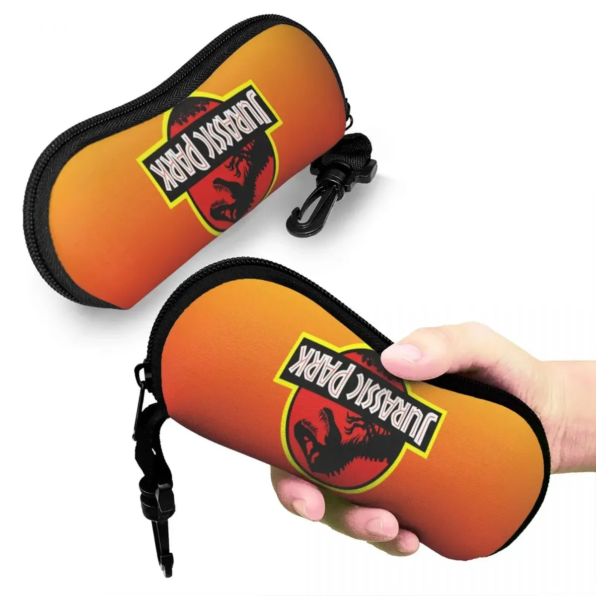 Пользовательский логотип парка Юрского периода в желтых оранжевых очках