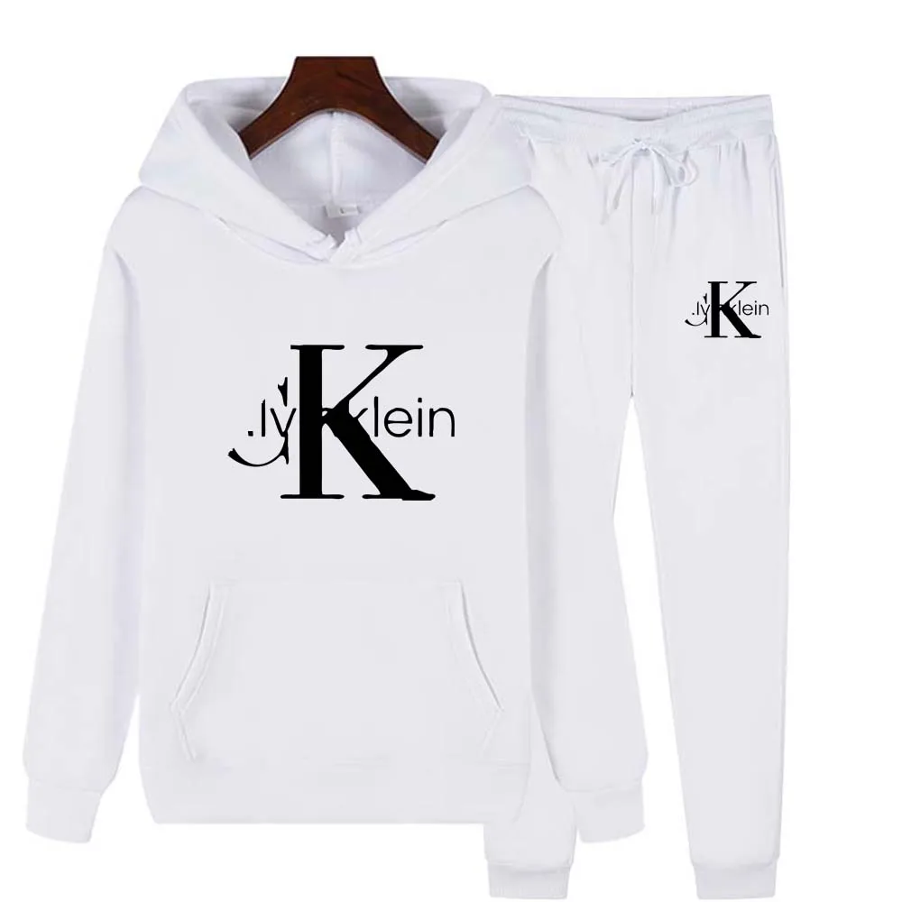 

New 2023 men's Hoodies sleeved printed Hoodies+pants set Men's sports set printed casual fashion Hoodies