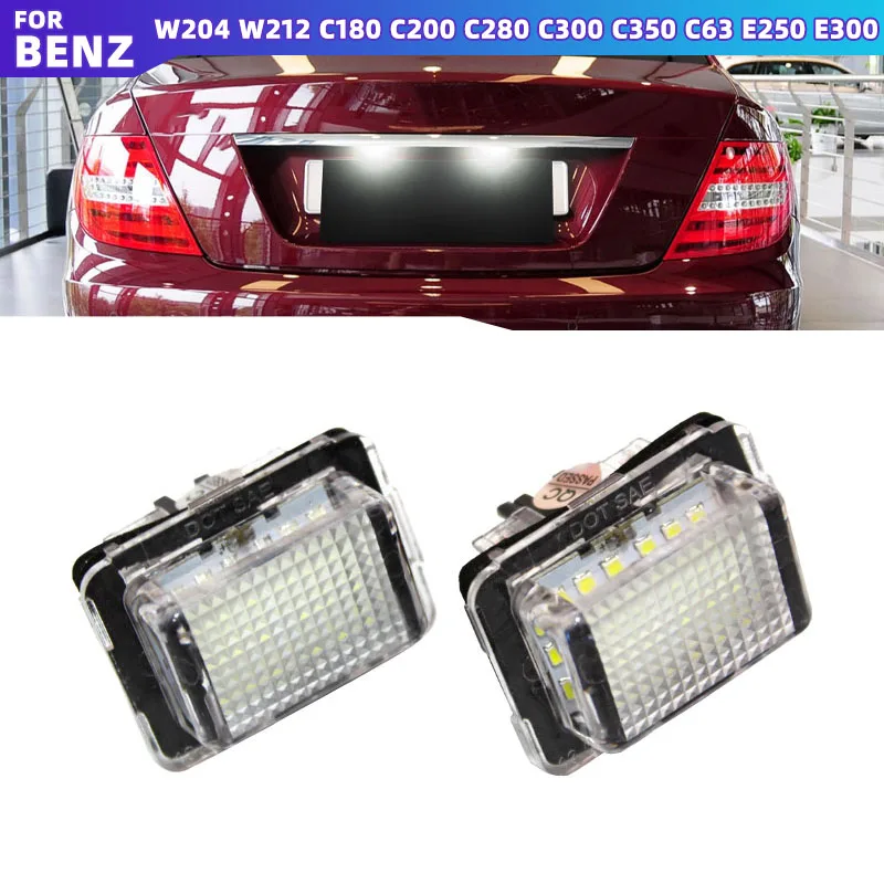 Светодиодный номерной знак светильник лампы для Mercedes Benz C-Class S204 C207 W204 E-Class W212 S212