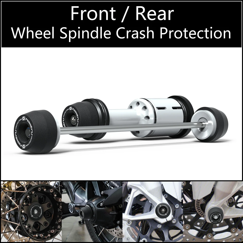 

Front Rear wheel Spindle Crash Protection For BMW R1200R R1200RS R1250R R1250RS 2015-2023
