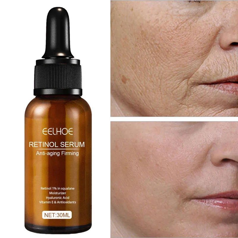 

Retinol Anti Aging Removal Wrinkle Serum Firm Lift Fade Fine Lines Moisturizing Face Essence Skin Care Brighten Repair Cosmetic