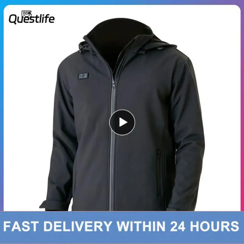 

Intelligent Heating Men Women 4 Zone Cotton Heated Vest Couple USB Heater Electric Heated Hiking Skiing Thermostat