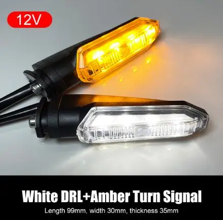 

2 шт., указатель поворота для мотоцикла, янтарный мигающий индикатор, водостойкий сигнал для скутера, задние задние фонари, освещение ходовых огней